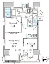 パークアクシス神田レジデンス  ｜ 東京都千代田区神田司町2丁目19-1（賃貸マンション2LDK・12階・52.55㎡） その2