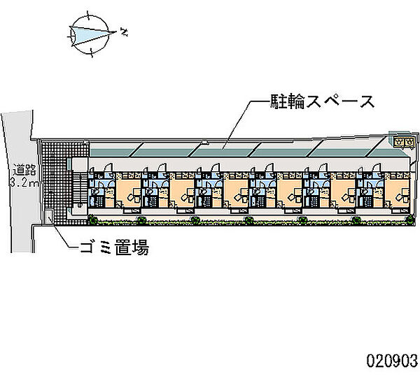 レオパレスＲｅｌｏａｄ ｜大阪府大阪市平野区瓜破7丁目(賃貸アパート1K・2階・19.87㎡)の写真 その5