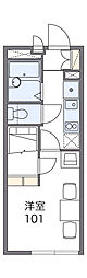 レオパレスＮＥＷ　ＢＲＯＡＤ 2階1Kの間取り