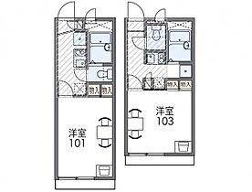 レオパレスＦII  ｜ 大阪府吹田市千里山東1丁目（賃貸アパート1K・1階・19.87㎡） その2