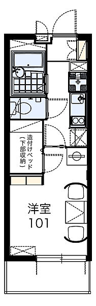 レオパレスフォンターナ内本町 ｜大阪府吹田市内本町3丁目(賃貸マンション1K・3階・20.81㎡)の写真 その2