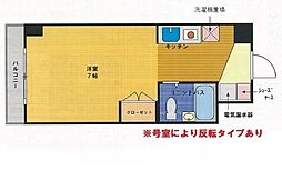 エストレージャ湘南 ワンルームの間取図画像