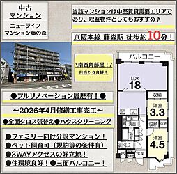 ニューライフマンション藤の森 2LDKの間取図画像