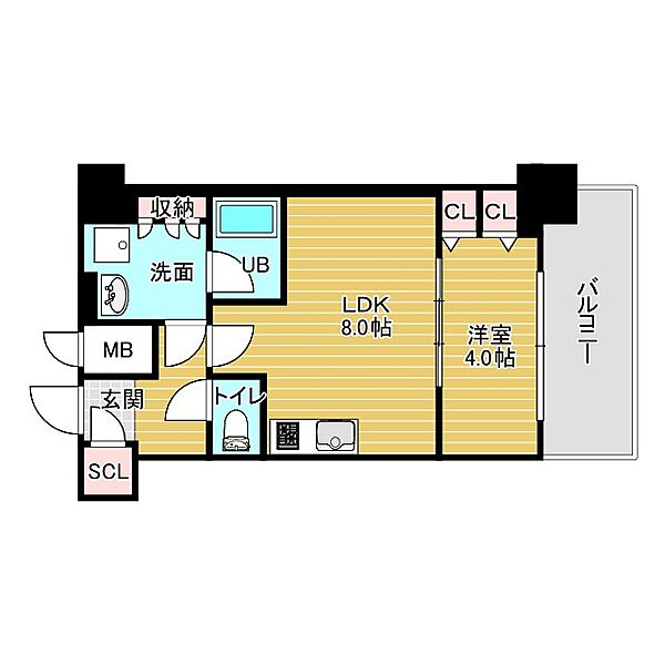 スプランディッドセブン ｜大阪府大阪市淀川区加島1丁目(賃貸マンション1LDK・5階・34.72㎡)の写真 その2