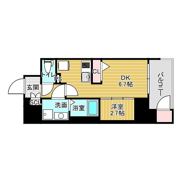 ワールドアイ大阪城EASTアドバンス ｜大阪府大阪市東成区深江南1丁目(賃貸マンション1DK・11階・28.74㎡)の写真 その1