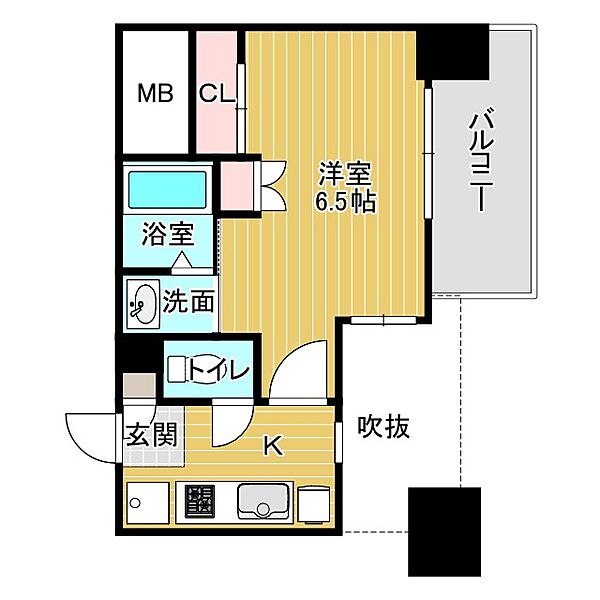 セレニテ難波グランデシュッド 1203｜大阪府大阪市浪速区桜川1丁目(賃貸マンション1K・12階・22.15㎡)の写真 その2