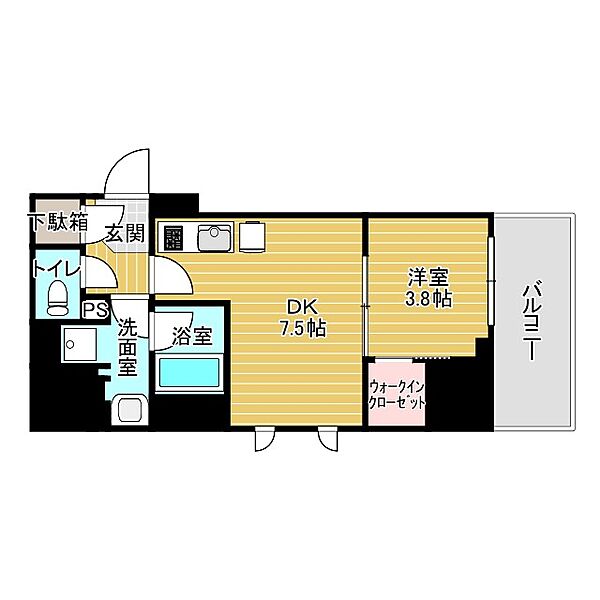 ルフォンプログレ堺筋本町タワーレジデンス 1704｜大阪府大阪市中央区常盤町2丁目(賃貸マンション1LDK・17階・34.13㎡)の写真 その2