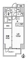 シーズンフラッツ両国  ｜ 東京都墨田区両国３丁目（賃貸マンション1LDK・2階・41.86㎡） その2