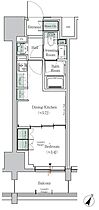 ONE ROOF RESIDENCE TAMACHI 602 ｜ 東京都港区芝浦１丁目15（賃貸マンション1DK・6階・25.76㎡） その2