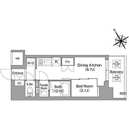 バウスフラッツ蔵前 8階
