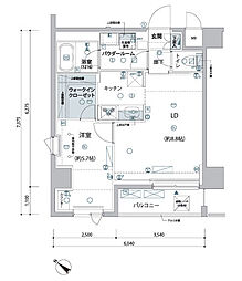 ARCOBALENO MINOWA 1LDKの間取図画像