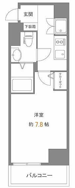 レオーネ清澄白河 ｜東京都江東区平野3丁目(賃貸マンション1K・9階・25.29㎡)の写真 その2