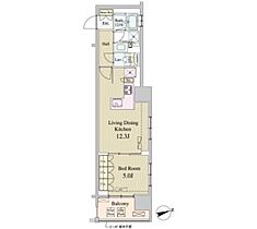 パークナードフィット新富町  ｜ 東京都中央区新富2丁目14-5（賃貸マンション1LDK・10階・42.63㎡） その2