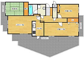 広島県広島市西区古江西町（賃貸マンション3LDK・1階・90.91㎡） その2