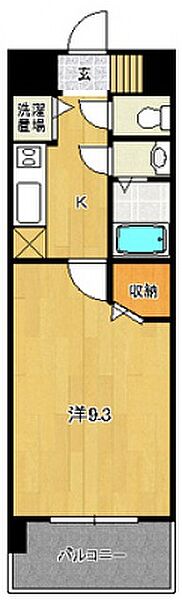 広島県広島市南区西蟹屋１丁目(賃貸マンション1K・4階・28.23㎡)の写真 その2