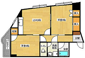 広島県広島市南区京橋町（賃貸マンション2LDK・4階・46.20㎡） その2