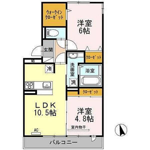 広島県広島市佐伯区五日市中央５丁目(賃貸アパート2LDK・2階・53.50㎡)の写真 その2