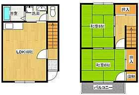 広島県広島市南区向洋大原町（賃貸タウンハウス2LDK・1階・57.50㎡） その2