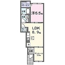 広島県安芸郡府中町みくまり３丁目（賃貸アパート1LDK・1階・40.11㎡） その1