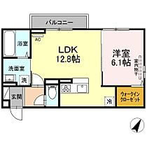 広島県広島市安芸区中野２丁目（賃貸アパート1LDK・3階・46.01㎡） その2