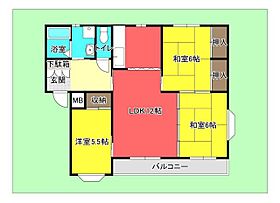 広島県安芸郡海田町曙町（賃貸マンション3LDK・2階・80.00㎡） その2