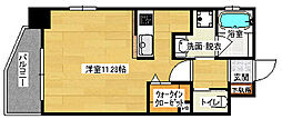 広島電鉄8系統 舟入本町駅 徒歩2分の賃貸マンション 9階1Kの間取り