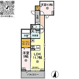 間取図画像 2LDK