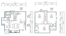 広島高速交通アストラムライン 上安駅 徒歩2分の賃貸テラスハウス 1階3LDKの間取り