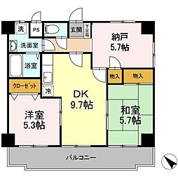 JR可部線 下祇園駅 徒歩9分の賃貸アパート 2階2DKの間取り