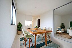 JR呉線 天神川駅 徒歩24分の賃貸アパート 1階2LDKのリビング/ダイニング