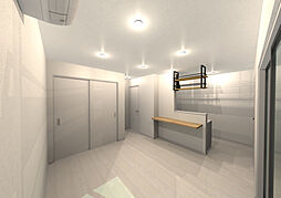 広島電鉄8系統 江波駅 徒歩17分の賃貸アパート 3階1LDKのリビング/ダイニング