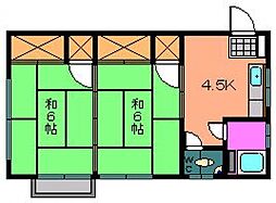広島高速交通アストラムライン 白島駅 徒歩11分の賃貸マンション 3階2Kの間取り