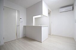 広島電鉄8系統 江波駅 徒歩5分の賃貸アパート 1階1LDKのリビング/ダイニング