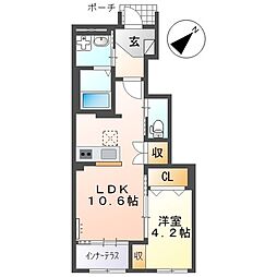 間取図画像 1LDK