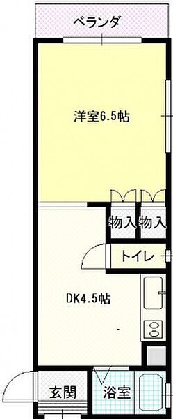 広島県広島市中区舟入本町(賃貸マンション1DK・3階・24.64㎡)の写真 その2