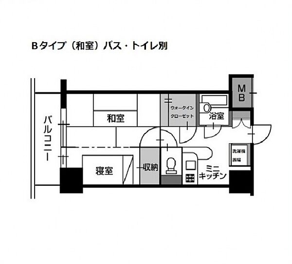 広島県広島市中区中島町(賃貸マンション1DK・13階・35.02㎡)の写真 その2