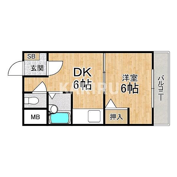 雅叙園ハイツ 704｜大阪府大阪市都島区網島町(賃貸マンション1DK・7階・29.00㎡)の写真 その2