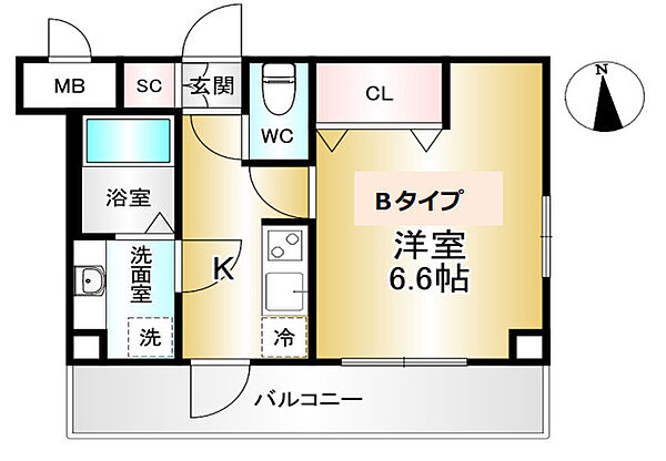 フェリシダ野江 315｜大阪府大阪市城東区野江3丁目(賃貸マンション1K・3階・26.00㎡)の写真 その2