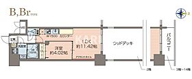 プレジオ鎗屋町 602 ｜ 大阪府大阪市中央区鎗屋町1丁目2-12（賃貸マンション1LDK・6階・37.46㎡） その2