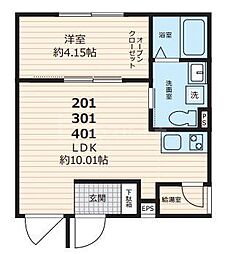 間取図画像 1LDK