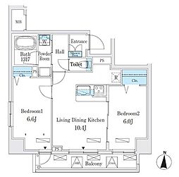 間取図画像 2LDK