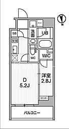 ALTERNA東池袋 3階2Kの間取り