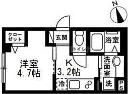 (仮称)板橋区板橋1丁目新築 1階1Kの間取り