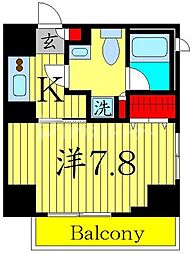 アイル　プレミアム駒込 2階1Kの間取り