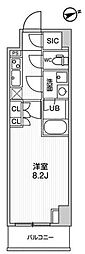 ＡＬＴＥＲＮＡ大塚 4階1Kの間取り
