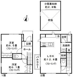 メゾンド・ジノ 1階2LDKの間取り