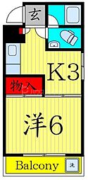 間取図画像 1K