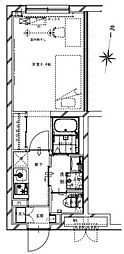 リアルワン要町 1Kの間取図画像
