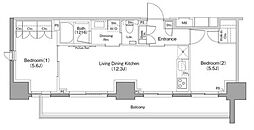 間取図画像 2LDK