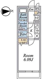 リブリ・赤塚 1Kの間取図画像